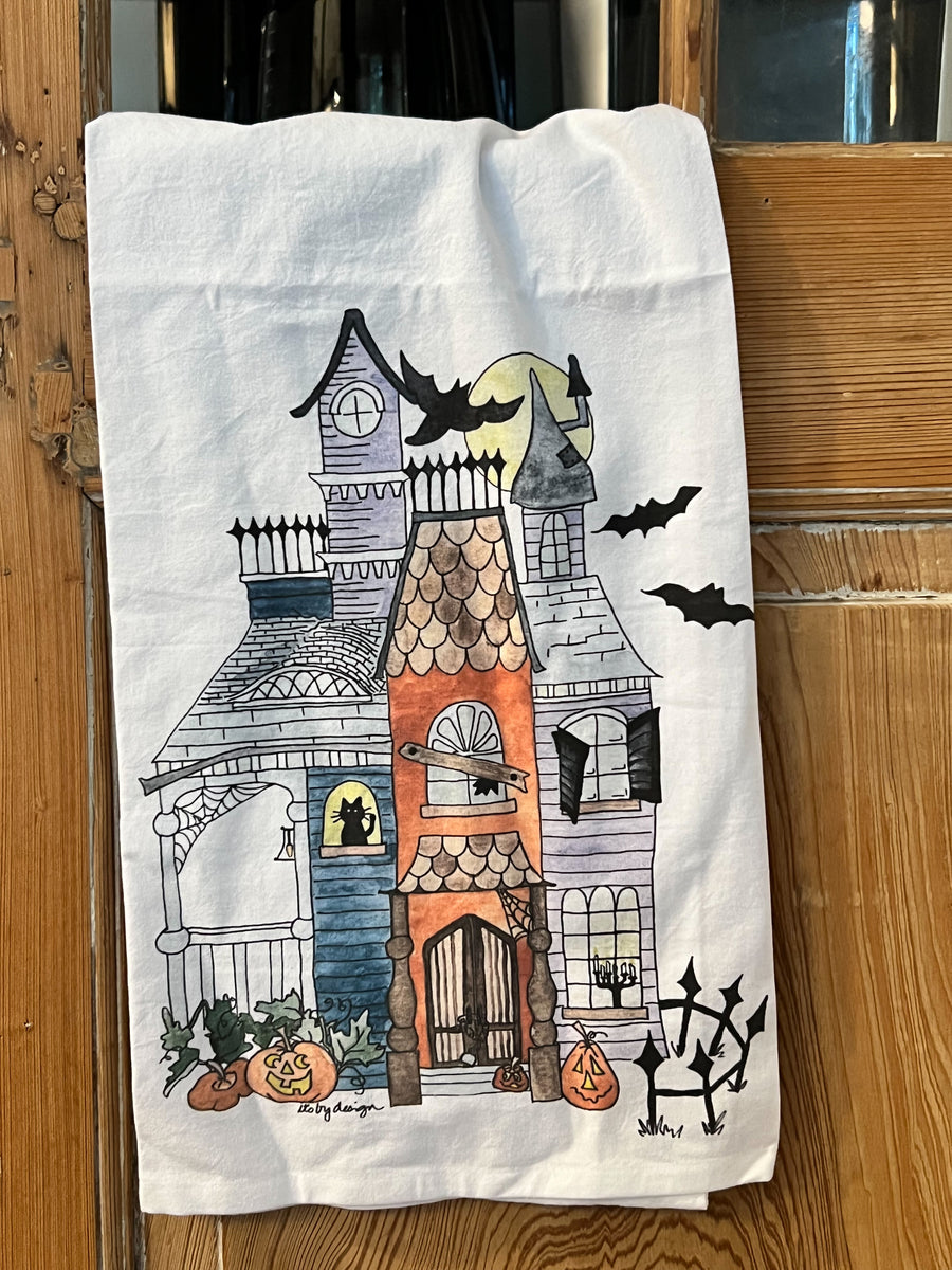 The Holiday Aisle® Home Haunted Happy Halloween Cotton Tea Towels Kitchen