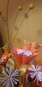 handmade wedding part three • Origami Kusudama flowers